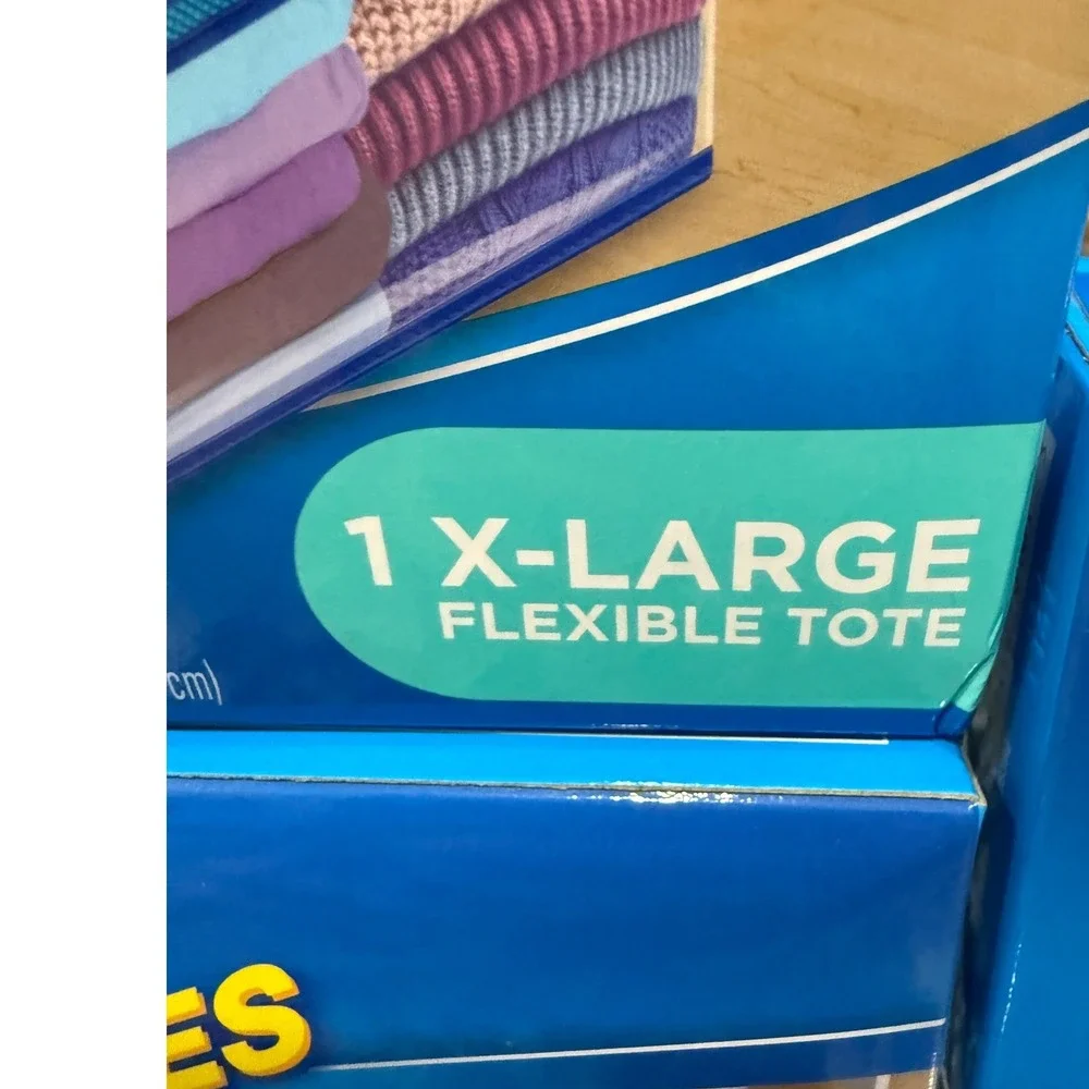 3 Boxes Ziploc XL Flexible Storage Totes 10 Gallon Extra Large Heavy Duty New